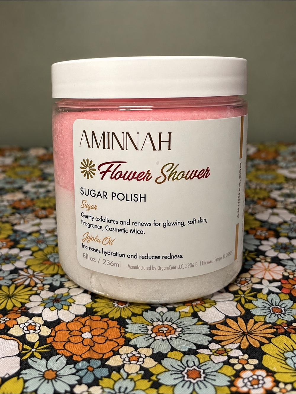 AMINNAH Flower Shower Sugar Polish 8 oz
